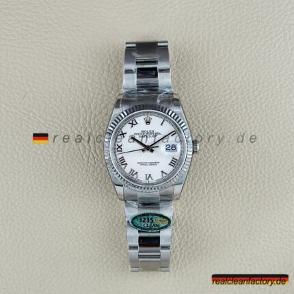 Rolex Datejust 126234-0026 | White Roman Dial | Super Clone Clean Factory