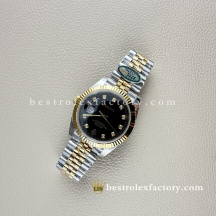 The Best Replica Rolex DateJust 41mm 904L Oystersteel 126333-0006 Super Clone 3235 Movement Yellow Gold Wrap Fluted Bezel Black Dial Jubilee five-piece links Waterproof Clean factory Made