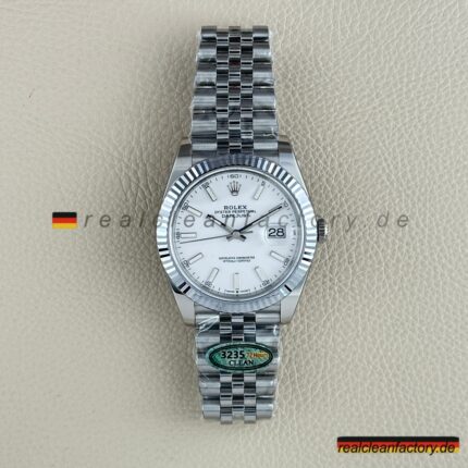 Rolex Datejust 126334 Weiß Super Clone – Clean Factory 1:1 Replica mit Weißgold