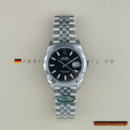 Rolex Datejust 126334-0018 Schwarz Super Clone – Clean Factory Replica 1:1