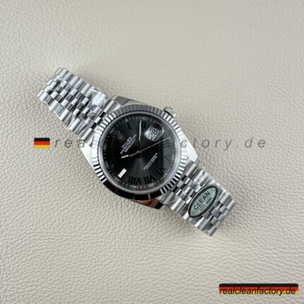 Clean Factory Rolex Datejust 126334-0022 Super Clone – Wimbledon Dial & Jubilee Armband Replika
