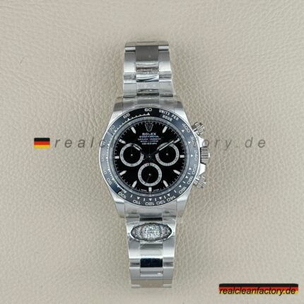 Clean Factory Rolex Daytona 126500LN-0002 Schwarzes Zifferblatt | Schwarze Keramiklünette | 4131 Uhrwerk | Stealth Luxus