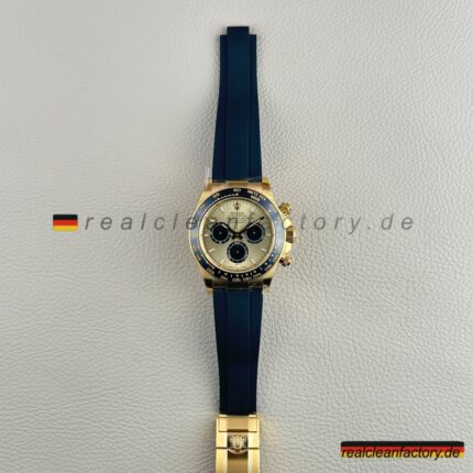 Clean Factory Rolex Daytona 126518LN-0012 Champagner Zifferblatt – Dandong 4131 Uhrwerk | Gelbgold