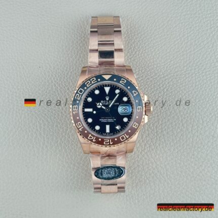Rolex GMT-Master II 126715CHNR-0001 Root Beer Replik â Clean Factory 40mm RosÃ©gold & GMT Werk