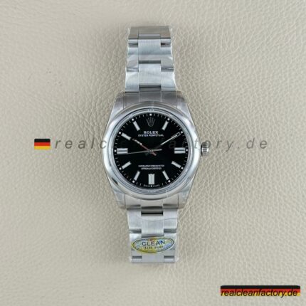 Clean Factory Rolex Oyster Perpetual 124300-0002 Schwarz Zifferblatt Super Clone 41mm
