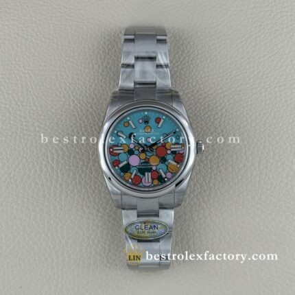 Clean Factory Rolex Oyster Perpetual 124300-0008 41mm Celebration Dial 904L Steel super clone 3230 Movement