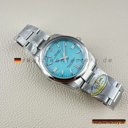 Rolex Oyster Perpetual 126000-0006 Türkis Tiffany Blue 36mm Clean Factory – Super Clone Replik