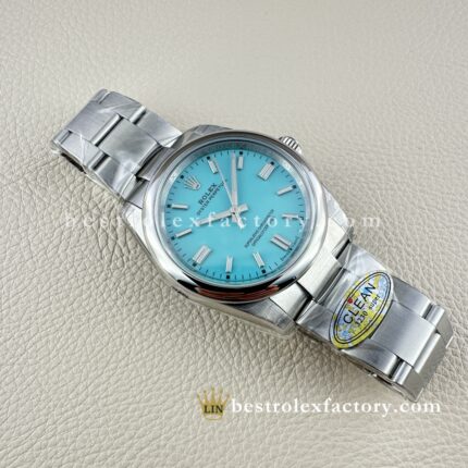 Clean Factory Rolex Oyster Perpetual 126000-0006 36mm Tiffany Blue Dial 904L Steel super clone 3230 Movement