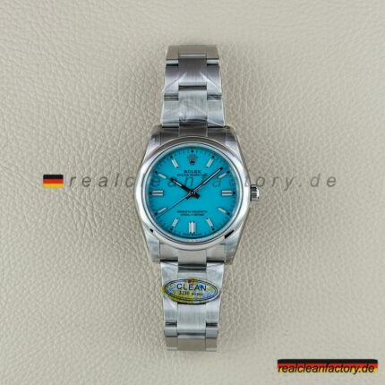 Rolex Oyster Perpetual 126000-0006 Türkis Tiffany Blue 36mm Clean Factory – Super Clone Replik