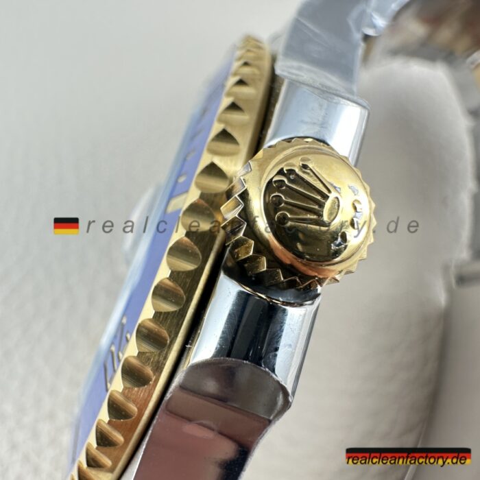 Clean Factory Bluesy 126613LB – Goldfarbene Krone im Detail