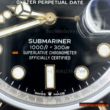 Clean Factory Rolex Submariner 126613LN | 41mm Zweifarbig Schwarzes Zifferblatt | Beste Replica Uhr