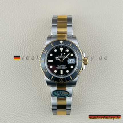 Clean Factory Rolex Submariner 126613LN | 41mm Zweifarbig Schwarzes Zifferblatt | Beste Replica Uhr