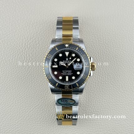 Clean Factory Rolex Submariner 126613LN | 41mm Zweifarbig Schwarzes Zifferblatt | Beste Replica Uhr