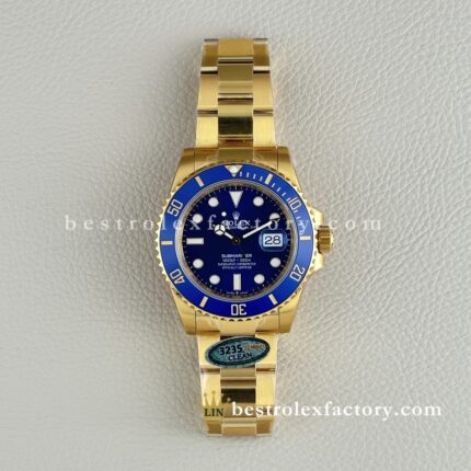 Clean Factory Rolex ubmariner 126618LB | 41mm Vollgold Blaues Zifferblatt | Premium Replica Uhr