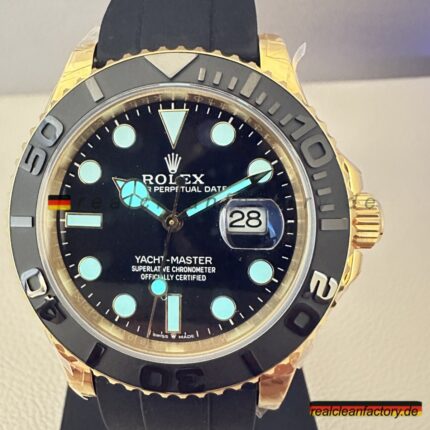 Clean Factory Rolex Yacht-Master M226658-0001 | Gelbgold 42mm Oysterflex | Premium Replica Uhr