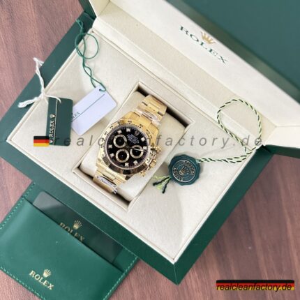 Rolex Daytona 116508-0016 Schwarzes Moissanite Zifferblatt – Clean Factory Super Clone