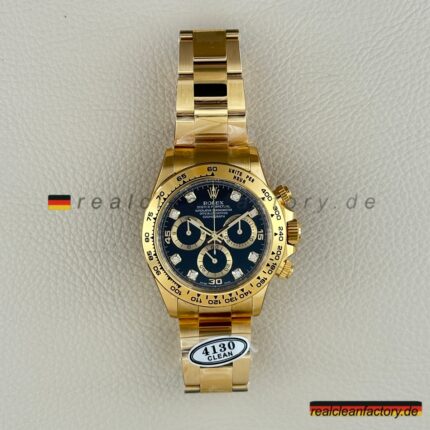 Rolex Daytona 116508-0016 Schwarzes Moissanite Zifferblatt – Clean Factory Super Clone