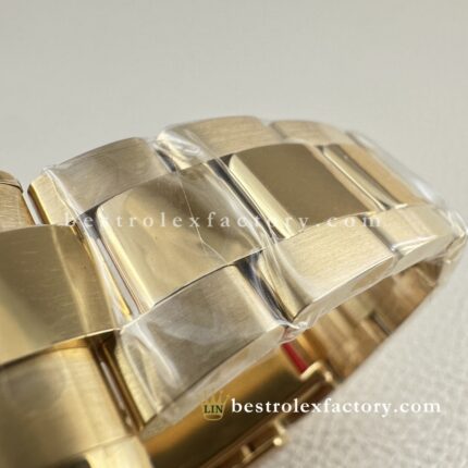 Clean Factory Rolex Daytona 116508-0001 Yellow gold case White Index Dial Real Yellow Gold Wrap Bracelet Swiss super clone 4130