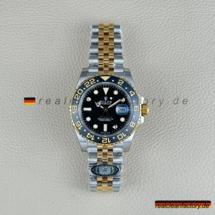 Clean Factory Rolex GMT-Master II 126713GRNR | Zweifarbig | Schwarz-Graue Lünette