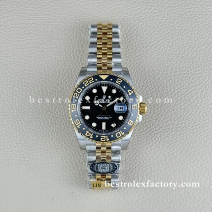 Clean Factory Rolex GMT-Master II 126713GRNR | Zweifarbig | Schwarz-Graue Lünette