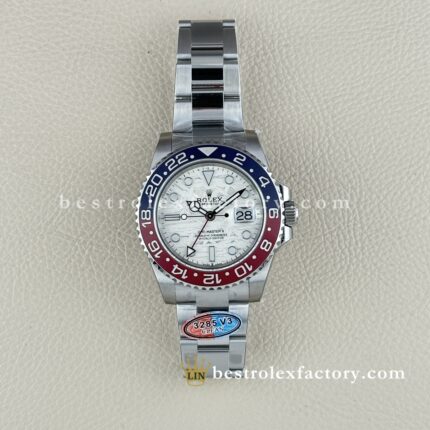 Clean Factory Rolex GMT Master II 126719BLRO | Meteoritenzifferblatt | Weißgold Pepsi