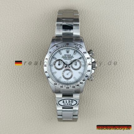 Rolex Daytona 116520 Weißes Zifferblatt – Clean Factory Super Clone