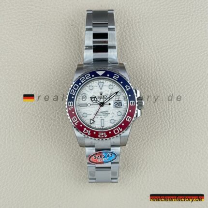 Clean Factory Rolex GMT Master II 126719BLRO | Meteoritenzifferblatt | Weißgold Pepsi