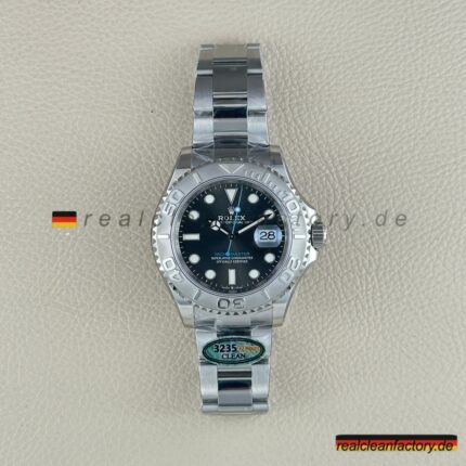 Clean Factory Rolex Yacht-Master M126622-0001 | Graues Zifferblatt Blauer Sekundenzeiger | Premium Replica Uhr