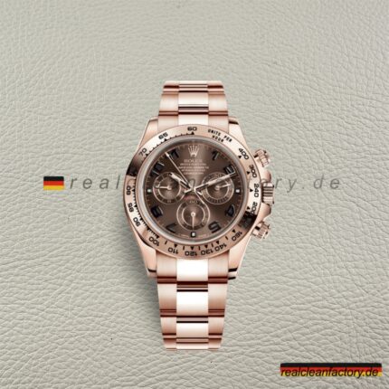 Rolex Daytona 116505 Roségold Schokoladen Arabisch – Clean Factory Super Clone V3