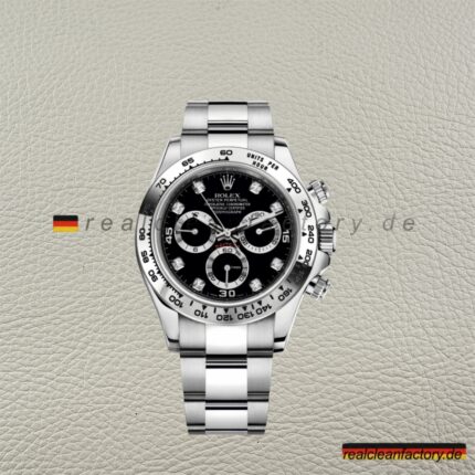 Rolex Daytona 116509-0055 Schwarzes Moissanite Zifferblatt – Clean Factory Super Clone V3