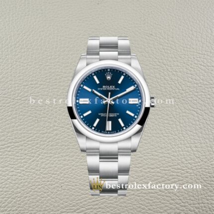 Clean Factory Rolex Oyster Perpetual 124300-0003 41mm Bright blue Dial 904L Steel super clone 3230 Movement