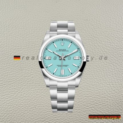 Clean Factory Rolex Oyster Perpetual 124300-0006 Türkis Tiffany Zifferblatt Super Clone 41mm