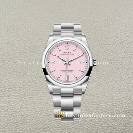 Clean Factory Rolex Oyster Perpetual 126000-0008 36mm Candy pink Dial 904L Steel super clone 3230 Movement