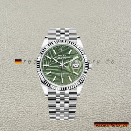 Rolex Datejust 126234-0047 | Grünes Palm-Muster Zifferblatt | 36mm | Clean Factory Super Clone