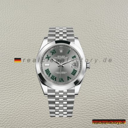 Rolex Datejust 126300-0014 Wimbledon Zifferblatt Jubilee Armband Clean Factory Super Clone – Luxus Uhr Replica