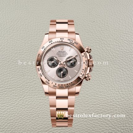 Clean Factory Rolex Daytona 126505-0003 Sundust & Black Index Dial Rose Gold Bezel Rose Gold wrapped Super Clone Chronograph waterproof Best replica 4131 Movement