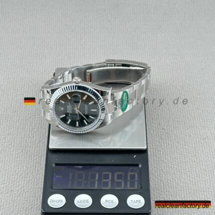 Rolex Datejust 126334-0027 Super Clone | Grünes Sunburst-Zifferblatt & Weißgold Lünette | Beste Replica Qualität