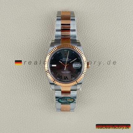 Rolex Datejust 126331-0015 Wimbledon Roségold Oyster – Clean Factory Super Clone