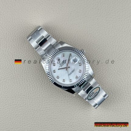 Rolex Datejust 126334-0019 Perlmutt Diamant Super Clone – Clean Factory Replica Weißgold Oyster