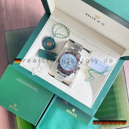 Rolex Daytona 116506-0002 Ice Blue Baguette – Clean Factory Super Clone V3