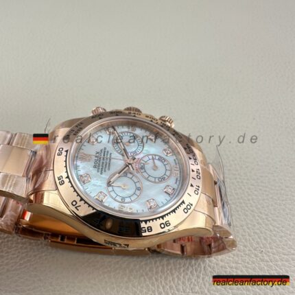 Rolex Daytona 116508-0007 Mother of Pearl Diamond – Clean Factory Super Clone V3 Replica