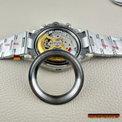 Clean Factory Rolex Daytona 126506-0002 Super Clone – Ice Blue Baguette Zifferblatt