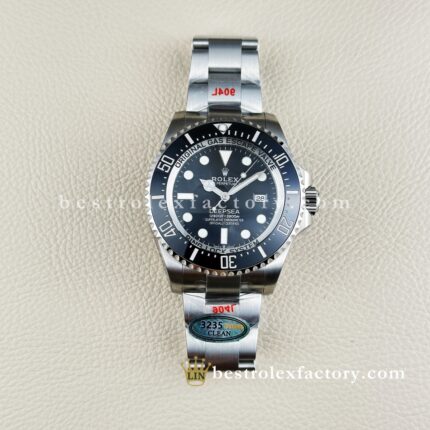 Clean Factory Rolex Deepsea 126660-0001 James Cameron 44mm Black Dial 904L Steel Ceramic Bezel Super Clone 3235 Movement