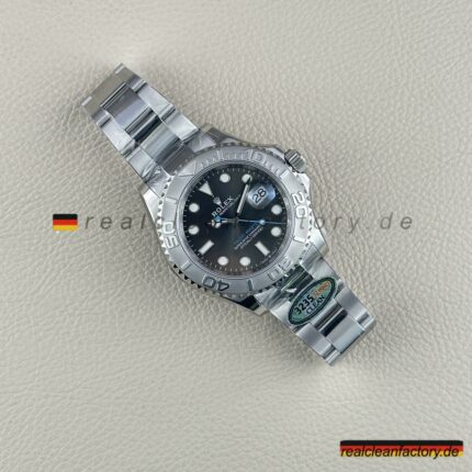 Clean Factory Rolex Yacht-Master M126622-0001 | Graues Zifferblatt Blauer Sekundenzeiger | Premium Replica Uhr