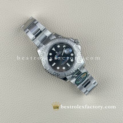 Clean Factory Rolex Yacht-Master M126622-0001 | Graues Zifferblatt Blauer Sekundenzeiger | Premium Replica Uhr