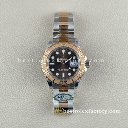 Clean Factory Rolex Yacht-Master M126621-0001 | Everose Gold Zweifarbig Schokoladen-Zifferblatt | Premium Replica Uhr