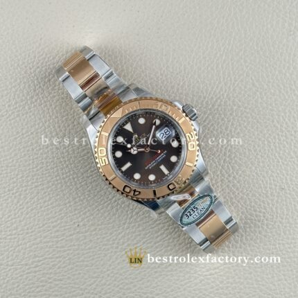 Clean Factory Rolex Yacht-Master M126621-0001 | Everose Gold Zweifarbig Schokoladen-Zifferblatt | Premium Replica Uhr