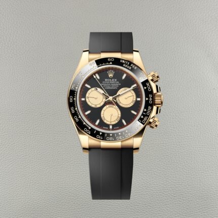 Clean Factory Rolex Daytona 126518LN-0004 Gelbgold Schwarz Zifferblatt Gold Hilfszifferblätter – Dandong 4131 | Oysterflex