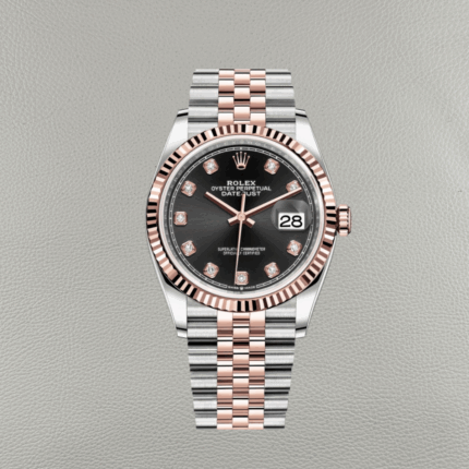Rolex Datejust 126231-0019 | Schwarzes Zifferblatt & Moissanit | Everose-Gold | Clean Factory Super Clone