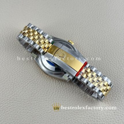 Rolex Datejust 126233-0021 | Schwarzes Zifferblatt & Moissanit Diamanten | Zwei-Tone Gelbgold
